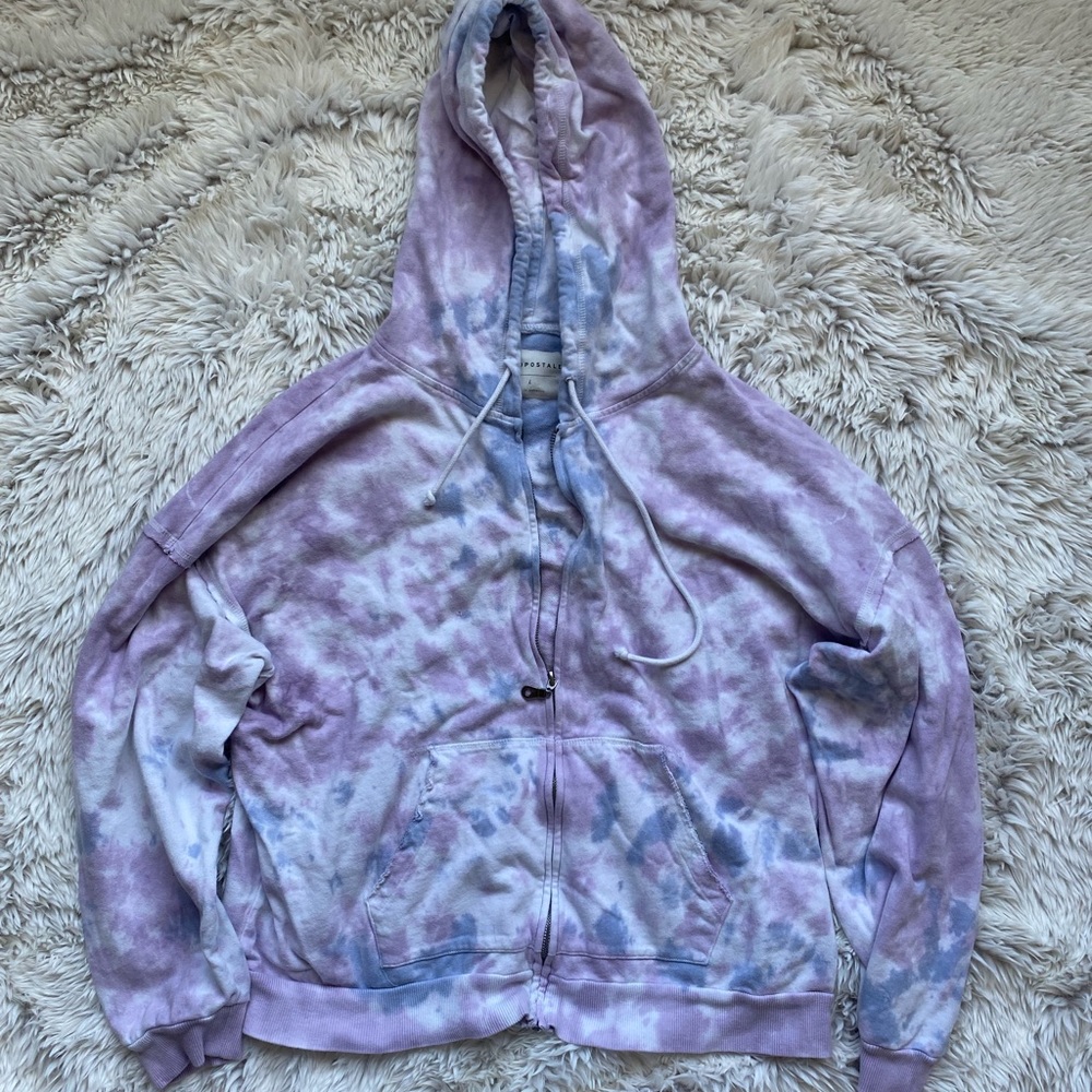 Aeropostale Tie Dye Zip Up Hoodie